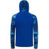 imageBASSDASH Mens UPF 50 Camo Hoodie Shirt with Mask Long Sleeve Sun Protection Neck Gaiter Hooded Tee for Fishing HikingRoyal BlueBlue Digital Camo