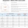 imageBASSDASH Mens UPF 50 Fishing Hoodie Shirts with Chest Pocket Lightweight UV Sun Protection Long Sleeve Hiking Sports FS34M