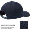 imageBASSDASH UPF 50 Quick Dry Baseball Cap Water Resistant Laser Cut Mesh Snapback Hat for Men Women Fishing Hiking FH14Navy Blue