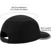 imageBASSDASH Ultralight UPF 50 Soft Baseball Caps Unstructured Quick Dry Folding Hat Adjustable for Men Woman Outdoor ActivitiesBlack