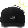 imageBASSDASH Ultralight UPF 50 Soft Baseball Caps Unstructured Quick Dry Folding Hat Adjustable for Men Woman Outdoor ActivitiesBlack