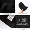 imageBASSDASH Ultralight UPF 50 Soft Baseball Caps Unstructured Quick Dry Folding Hat Adjustable for Men Woman Outdoor ActivitiesBlack