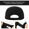 imageBASSDASH Ultralight UPF 50 Soft Baseball Caps Unstructured Quick Dry Folding Hat Adjustable for Men Woman Outdoor ActivitiesBlack