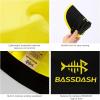 imageBASSDASH Ultralight UPF 50 Soft Baseball Caps Unstructured Quick Dry Folding Hat Adjustable for Men Woman Outdoor ActivitiesBlackLemon Yellow