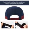 imageBASSDASH Ultralight UPF 50 Soft Baseball Caps Unstructured Quick Dry Folding Hat Adjustable for Men Woman Outdoor ActivitiesBurgundyNavy Blue