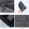 imageBASSDASH Ultralight UPF 50 Soft Baseball Caps Unstructured Quick Dry Folding Hat Adjustable for Men Woman Outdoor ActivitiesDark Grey