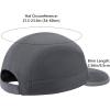 imageBASSDASH Ultralight UPF 50 Soft Baseball Caps Unstructured Quick Dry Folding Hat Adjustable for Men Woman Outdoor ActivitiesDark Grey