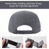imageBASSDASH Ultralight UPF 50 Soft Baseball Caps Unstructured Quick Dry Folding Hat Adjustable for Men Woman Outdoor ActivitiesDark Grey