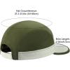 imageBASSDASH Ultralight UPF 50 Soft Baseball Caps Unstructured Quick Dry Folding Hat Adjustable for Men Woman Outdoor ActivitiesGreyish GreenOlive Green