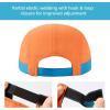 imageBASSDASH Ultralight UPF 50 Soft Baseball Caps Unstructured Quick Dry Folding Hat Adjustable for Men Woman Outdoor ActivitiesLake BlueOrange