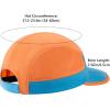 imageBASSDASH Ultralight UPF 50 Soft Baseball Caps Unstructured Quick Dry Folding Hat Adjustable for Men Woman Outdoor ActivitiesLake BlueOrange