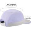 imageBASSDASH Ultralight UPF 50 Soft Baseball Caps Unstructured Quick Dry Folding Hat Adjustable for Men Woman Outdoor ActivitiesLight GreyLight Purple