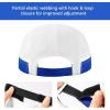 imageBASSDASH Ultralight UPF 50 Soft Baseball Caps Unstructured Quick Dry Folding Hat Adjustable for Men Woman Outdoor ActivitiesRoyal BlueWhite
