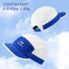 imageBASSDASH Ultralight UPF 50 Soft Baseball Caps Unstructured Quick Dry Folding Hat Adjustable for Men Woman Outdoor ActivitiesRoyal BlueWhite