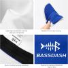 imageBASSDASH Ultralight UPF 50 Soft Baseball Caps Unstructured Quick Dry Folding Hat Adjustable for Men Woman Outdoor ActivitiesRoyal BlueWhite