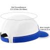 imageBASSDASH Ultralight UPF 50 Soft Baseball Caps Unstructured Quick Dry Folding Hat Adjustable for Men Woman Outdoor ActivitiesRoyal BlueWhite