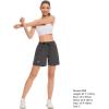 imageBASSDASH Womens 5 Fishing Shorts UPF 50 Water Resistant Quick Dry Athletic Hiking Shorts with Pockets FP05WDark Grey