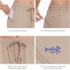 imageBASSDASH Womens 5 Fishing Shorts UPF 50 Water Resistant Quick Dry Athletic Hiking Shorts with Pockets FP05WLight Khaki