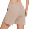 imageBASSDASH Womens 5 Fishing Shorts UPF 50 Water Resistant Quick Dry Athletic Hiking Shorts with Pockets FP05WLight Khaki