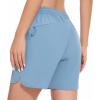 imageBASSDASH Womens 5 Fishing Shorts UPF 50 Water Resistant Quick Dry Athletic Hiking Shorts with Pockets FP05WNiagara Blue