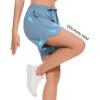 imageBASSDASH Womens 5 Fishing Shorts UPF 50 Water Resistant Quick Dry Athletic Hiking Shorts with Pockets FP05WNiagara Blue