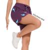 imageBASSDASH Womens 5 Fishing Shorts UPF 50 Water Resistant Quick Dry Athletic Hiking Shorts with Pockets FP05WPrune Purple