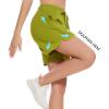 imageBASSDASH Womens 5 Fishing Shorts UPF 50 Water Resistant Quick Dry Athletic Hiking Shorts with Pockets FP05WWoodbine Green