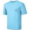 imageBASSDASH Mens UPF 50 Fishing Graphic TShirts Pocket Short Sleeve Shirt Quick Dry UV Sun Protection Casual Outdoor FS46M
