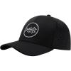imageBASSDASH UPF 50 Quick Dry Baseball Cap Water Resistant Laser Cut Mesh Snapback Hat for Men Women Fishing Hiking FH14Black