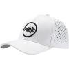 imageBASSDASH UPF 50 Quick Dry Baseball Cap Water Resistant Laser Cut Mesh Snapback Hat for Men Women Fishing Hiking FH14White