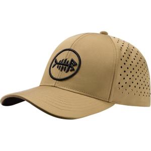 imageBASSDASH UPF 50 Quick Dry Baseball Cap Water Resistant Laser Cut Mesh Snapback Hat for Men Women Fishing Hiking FH14Khaki