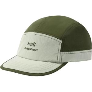 imageBASSDASH Ultralight UPF 50 Soft Baseball Caps Unstructured Quick Dry Folding Hat Adjustable for Men Woman Outdoor ActivitiesGreyish GreenOlive Green