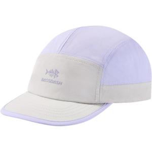 imageBASSDASH Ultralight UPF 50 Soft Baseball Caps Unstructured Quick Dry Folding Hat Adjustable for Men Woman Outdoor ActivitiesLight GreyLight Purple
