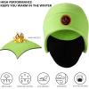 imageBASSDASH Soft Fleece 2in1 Hat with Ski Mask Ear Flap Ice Fishing Hunting Beanie for Men Women Cold Weather WinterLight Green