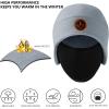 imageBASSDASH Soft Fleece 2in1 Hat with Ski Mask Ear Flap Ice Fishing Hunting Beanie for Men Women Cold Weather WinterLight Grey
