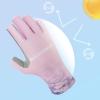 imageBASSDASH ALTIMATE UPF 50 Womens Fishing Gloves UV Sun Protection Fingerless Gloves for Kayaking Paddling Hiking Cycling Driving Shooting TrainingPink Digital Gradient