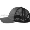 imageBASSDASH Altimate Fishing Hat Mesh Back for Men Women Adjustable Baseball Trucker CapDark Grey Fish Maple