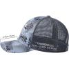 imageBASSDASH Altimate Fishing Hat Mesh Back for Men Women Adjustable Baseball Trucker CapGrey Hexagonal Scales