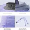 imageBASSDASH UPF 50 Mosquito Sun Hat with Hidden Head Net and Neck Flap for Men Women Outdoor Fishing Hiking CampingLight Purple