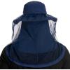 imageBASSDASH UPF 50 Mosquito Sun Hat with Hidden Head Net and Neck Flap for Men Women Outdoor Fishing Hiking CampingNavy Blue