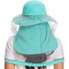 imageBASSDASH UPF 50 Mosquito Sun Hat with Hidden Head Net and Neck Flap for Men Women Outdoor Fishing Hiking CampingTurquoise