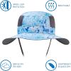 imageBASSDASH UPF 50 Sun Fishing Hat Water Resistant with Detachable Neck FlapBlue Ink Camo