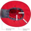 imageBASSDASH UPF 50 Sun Fishing Hat Water Resistant with Detachable Neck FlapRed