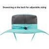 imageBASSDASH UPF 50 Sun Fishing Hat Water Resistant with Detachable Neck FlapTurquoise