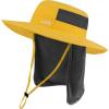 imageBASSDASH UPF 50 Sun Fishing Hat Water Resistant with Detachable Neck FlapMango