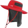 imageBASSDASH UPF 50 Sun Fishing Hat Water Resistant with Detachable Neck FlapRed