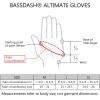 imageBASSDASH ALTIMATE Fishing Gloves Sun Protection Fingerless Hunting UPF 50 Mens Womens UV GlovesBlue Camo