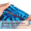 imageBASSDASH ALTIMATE Fishing Gloves Sun Protection Fingerless Hunting UPF 50 Mens Womens UV GlovesBlue Camo
