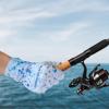 imageBASSDASH ALTIMATE Fishing Gloves Sun Protection Fingerless Hunting UPF 50 Mens Womens UV GlovesBlue Ink Camo