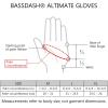 imageBASSDASH ALTIMATE Fishing Gloves Sun Protection Fingerless Hunting UPF 50 Mens Womens UV GlovesBlue Ink Camo